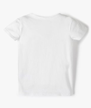 Tee-shirt fille avec motif pailleté sur l’avant vue3 - GEMO (ENFANT) - GEMO