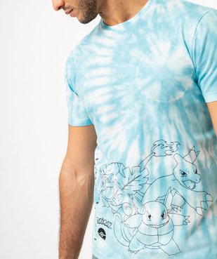 Tee-shirt manches courtes tie-and-dye imprimé homme - Pokémon vue2 - POKEMON - GEMO