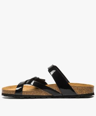 Sandales femme à semelle intérieure anatomique vue3 - GEMO (CASUAL) - GEMO