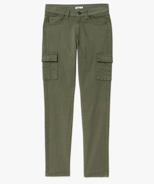 Pantalon coupe cargo femme en toile extensible vue4 - GEMO(FEMME PAP) - GEMO