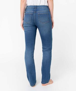 Jean femme coupe Regular stretch vue3 - GEMO 4G FEMME - GEMO