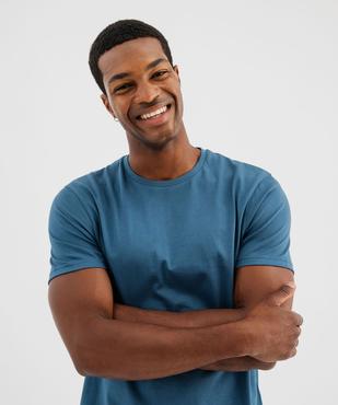 Tee-shirt à manches courtes et col rond homme vue2 - GEMO 4G HOMME - GEMO