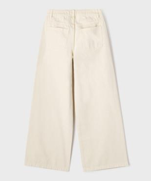 Jean straight taille haute fille vue3 - GEMO (JUNIOR) - GEMO