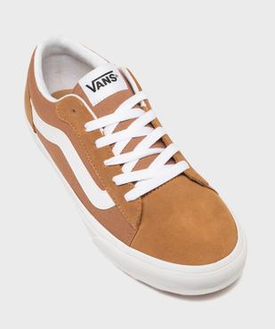Baskets basses en cuir et textile homme - Vans vue5 - VANS - GEMO