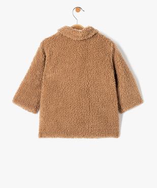Manteau bébé fille pressionné en sherpa - LuluCastagnette vue4 - LULUCASTAGNETTE - GEMO