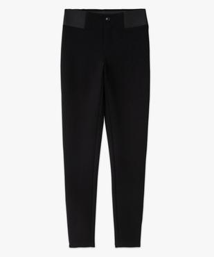 Legging uni à large élastique et bouton décoratif femme vue4 - GEMO(FEMME PAP) - GEMO