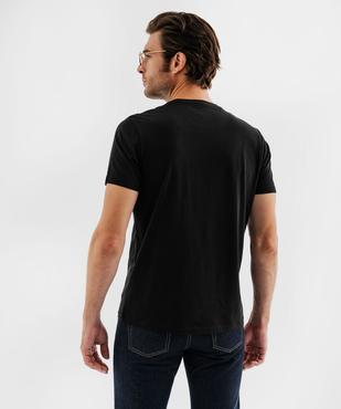 Tee-shirt manches courtes col rond en coton homme vue3 - GEMO 4G HOMME - GEMO
