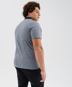 Polo manches courtes avec col contrastant homme vue6 - GEMO (HOMME) - GEMO