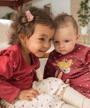 Pyjama en velours 2 pièces mix&match bébé vue5 - GEMO 4G BEBE - GEMO