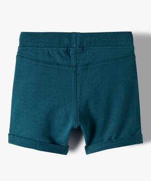 Short bébé garçon confortable en jersey à taille élastiquée vue3 - GEMO 4G BEBE - GEMO