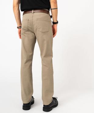 Pantalon en coton coupe Slim homme vue3 - GEMO 4G HOMME - GEMO