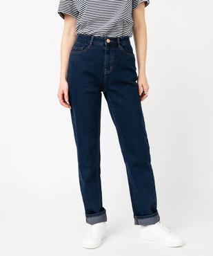 Jean Regular taille haute femme vue1 - GEMO(FEMME PAP) - GEMO