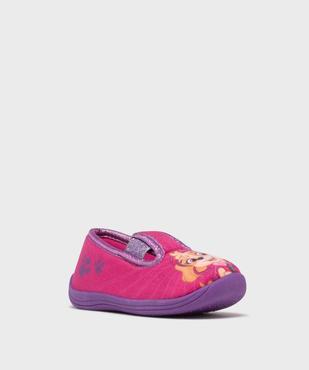 Chaussons pantoufles en velours imprimé fille - La Pat'Patrouille vue2 - PAT PATROUILLE - GEMO
