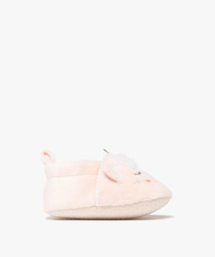 Chaussons de naissance bébé fille forme licorne en velours vue1 - LITTLE LOVE GEMO FOR GOOD - GEMO