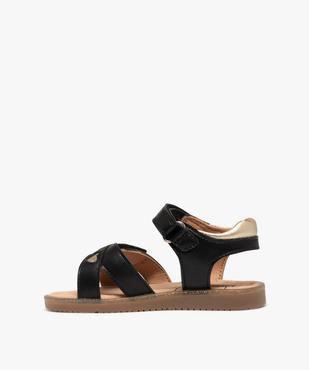 Sandales à brides croisées et paillettes fille vue3 - LOVELY WINGS - GEMO