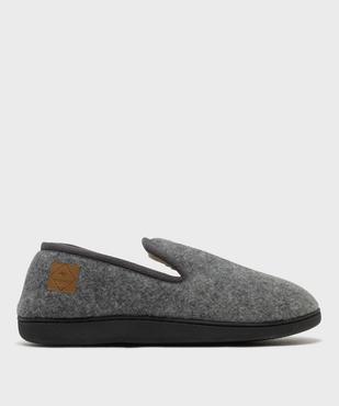Chaussons fourrées forme pantoufle en velours homme - Roadsign vue1 - ROADSIGN D - GEMO