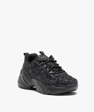 Baskets fille unies couvertes de paillettes – Fila Alamo vue2 - FILA - GEMO