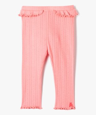 Legging bébé fille ajouré avec volants - LuluCastagnette vue1 - LULUCASTAGNETTE - GEMO