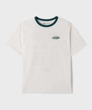 Tee-shirt manches courtes oversize en jersey de coton garçon vue1 - GEMO 4G GARCON - GEMO