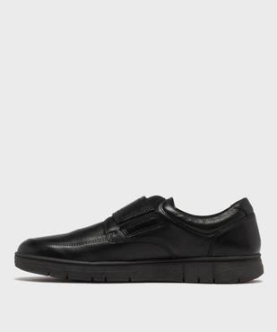 Mocassins homme confort en cuir et à scratch - Pierre Cardin Diffusion vue10 - PIERRE CARDIN CONFORT - GEMO