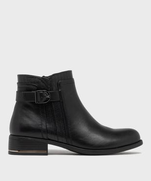 Boots à talon plat et boucle décorative femme vue1 - VALENTINA BALDA - GEMO