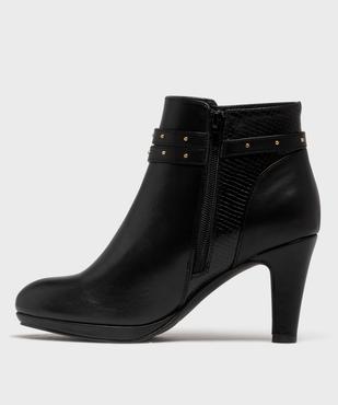 Bottines à talon avec en suédine femme - Valentina Baldano vue3 - VALENTINA BALDA - GEMO