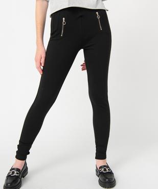 Legging femme avec surpiqûres et zip fantaisie vue1 - GEMO(FEMME PAP) - GEMO