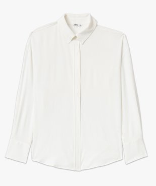 Chemise à manches longues aspect crêpe femme vue4 - GEMO(FEMME PAP) - GEMO