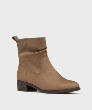 Bottines à talon avec tige souple femme - Valentina Baldano vue2 - VALENTINA BALDANO GEMO FORGOOD - GEMO