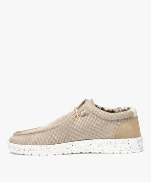 Tennis en toile look chaussures bateau homme vue3 - URBAN STEPS - GEMO