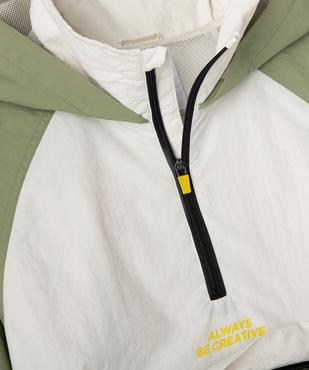 Blouson léger à capuche en matière déperlante garçon vue4 - GEMO (JUNIOR) - GEMO