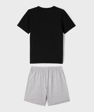 Pyjashort bicolore avec inscription graffiti garçon vue3 - GEMO 4G GARCON - GEMO