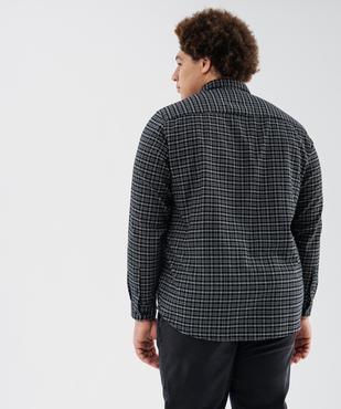 Chemise à carreaux en flanelle de coton homme vue7 - GEMO 4G HOMME - GEMO