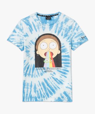 Tee-shirt manches courtes tie-and-dye à motif homme - Rick & Morty vue4 - RICK ET MORTY - GEMO