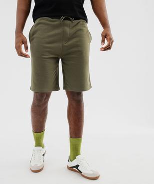Bermuda en maille avec ceinture ajustable homme vue1 - GEMO (HOMME) - GEMO