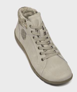 Boots confort fourrés avec col en maille femme – Softrelax vue5 - SOFTRELAX - GEMO