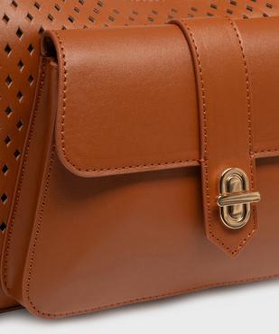 Sac à main ajouré à anse en chaîne dorée femme vue3 - GEMO (ACCESS) - GEMO