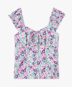 Blouse femme à larges bretelles smockées vue4 - GEMO(FEMME PAP) - GEMO