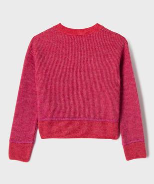 Pull court col rond ado fille vue3 - GEMO (JUNIOR) - GEMO