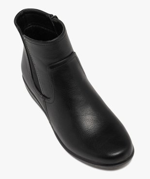 Boots femme confort style Chelsea à zip et à semelle épaisse vue11 - G'FLEX - GEMO