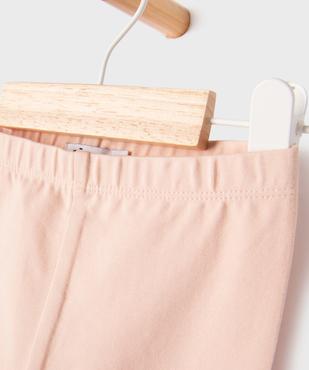 Legging uni en maille résistante bébé fille vue2 - GEMO(BEBE DEBT) - GEMO