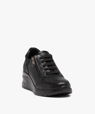 Derby confort avec lacets et zip sur semelle compensée femme vue2 - G'FLEX - GEMO