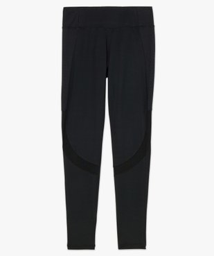 Leggings de sport femme avec bandes texturées et résille vue4 - GEMO(FEMME PAP) - GEMO