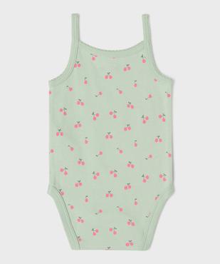 Body à bretelles à motifs cerises bébé fille (lot de 3) vue4 - GEMO 4G BEBE - GEMO
