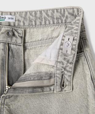 Jean loose délavé avec taille ajustable fille vue2 - GEMO (JUNIOR) - GEMO