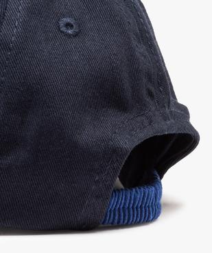 Casquette bébé garçon bicolore à patch ourson - LuluCastagnette vue3 - LULUCASTAGNETTE - GEMO