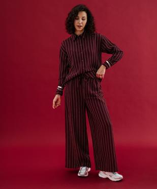 Chemise fluide à fines rayures femme vue6 - GEMO 4G FEMME - GEMO