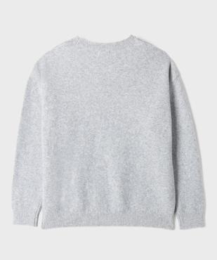 Pull en maille douillette et extensible fille vue3 - GEMO (JUNIOR) - GEMO