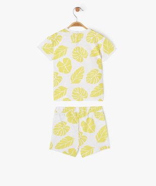 Ensemble short + tee-shirt manches courtes imprimés bébé garçon vue3 - GEMO(BEBE DEBT) - GEMO