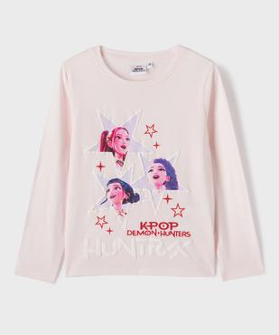 Tee-shirt manches longues avec motif en relief fille - K-Pop Demon Hunters vue1 - KPOP DEMON HUNTERS - GEMO